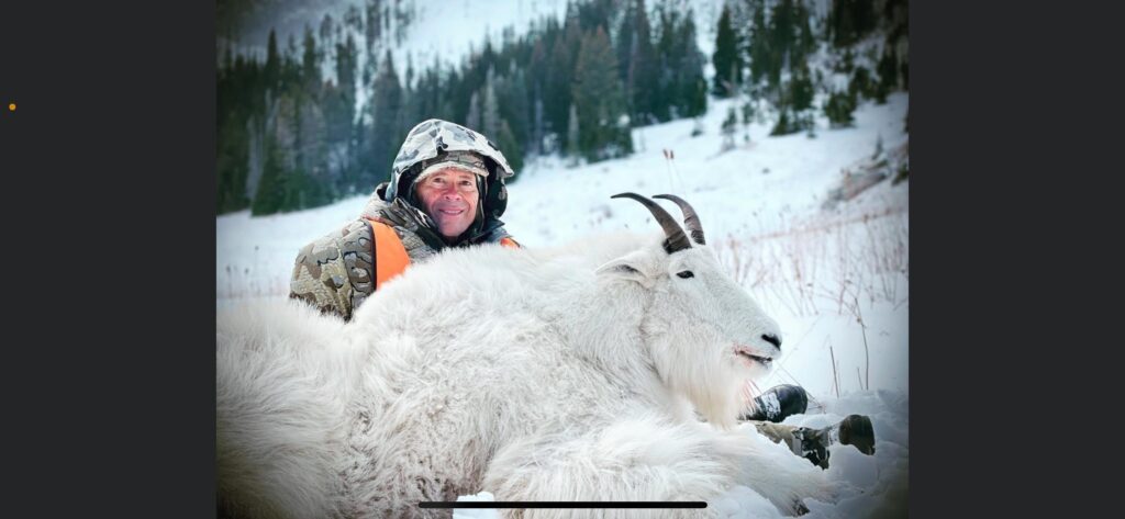 Hunter with Montana Mountain Goat