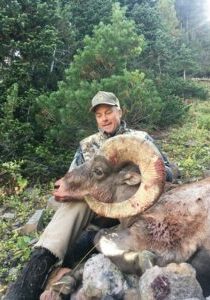 Big horn sheep hunt in Montana backcountry